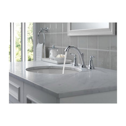 Woodhurst® Widespread Lavatory Faucet, ADA, 2 Handle, 3-Hole, 1.2 gpm, Chrome