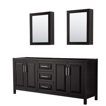 Daria Double Bathroom Vanity - 78.75W x 35H x 21.5D