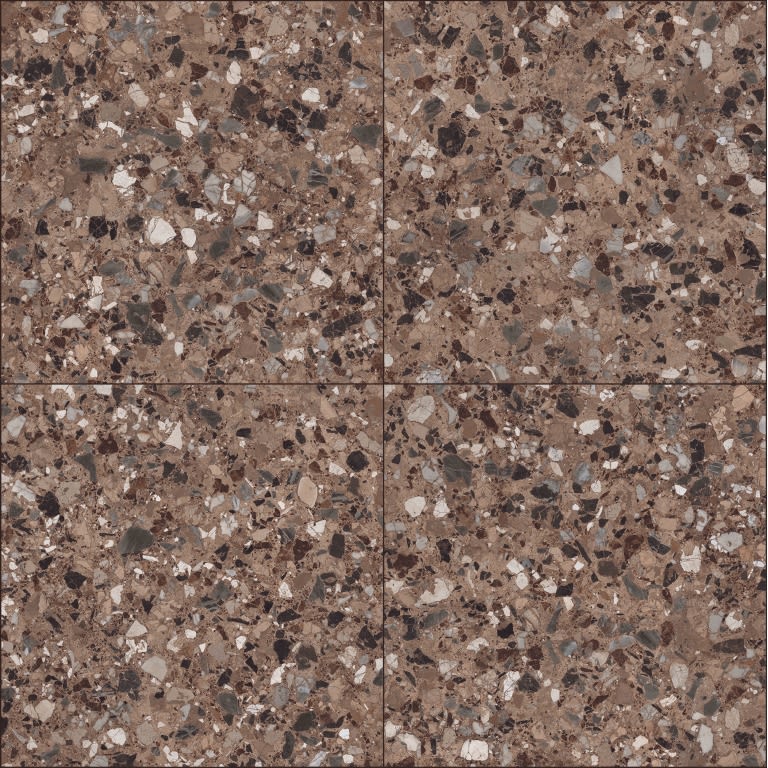 MILZETTI PEBBLE COCOA PL 24X24