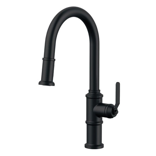 Kinzie® Kitchen Faucet, Deck Mount, ADA, 1 Lever Handle, 1-Hole, Satin Black