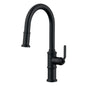 Kinzie® Kitchen Faucet, Deck Mount, ADA, 1 Lever Handle, 1-Hole, Satin Black