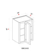 Wall Blind Corner Cabinet - 24"W x 30"H x 12"D