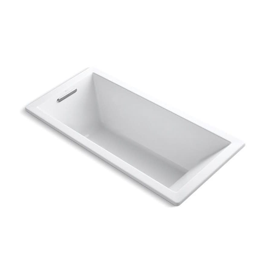 Underscore® Drop-In/Undermount Tub, 66 x 32 x 22 in, End Drain, White