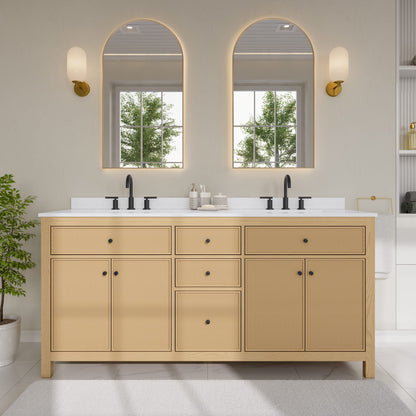 Pendry Double Bathroom Vanity - 72W x 35H x 22D