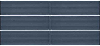 Stencil Indigo Rectangle, Linear 4X12 Matte