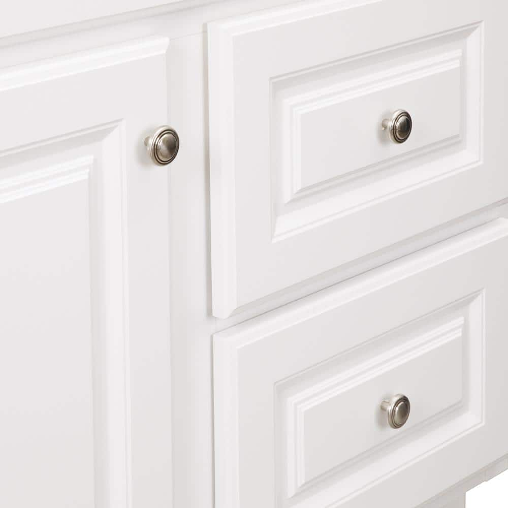 Hampton 36 in. W x 21 in. D x 33.5 in. H Bath Vanity Cabinet without Top in White