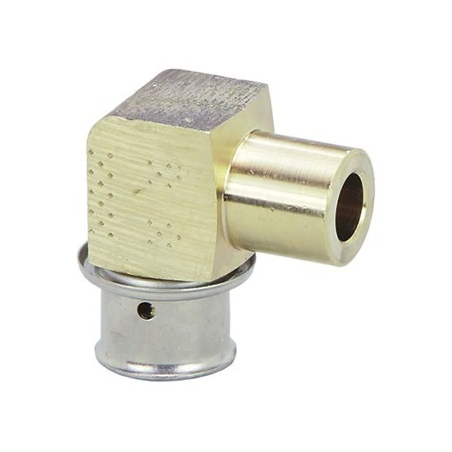 PureFlow® 90 deg Elbow, 1/2 in, Press PEX x Fitting, Bronze