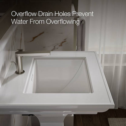 Memoirs Fireclay Pedestal Bathroom Sink - Less Pedestal and Legs