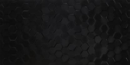 Multitude Domino Black Rectangle 12X24 Textured