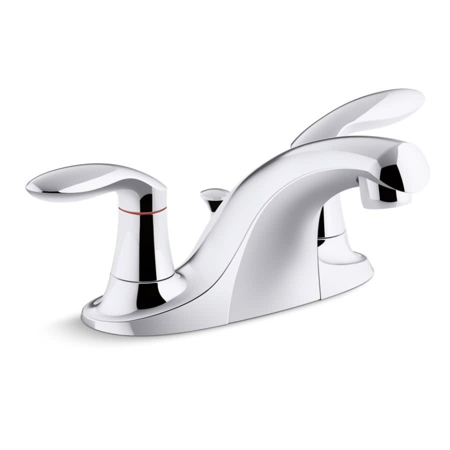 Coralais 1.2 GPM Centerset Bathroom Faucet with Metal Pop-up Drain Assembly