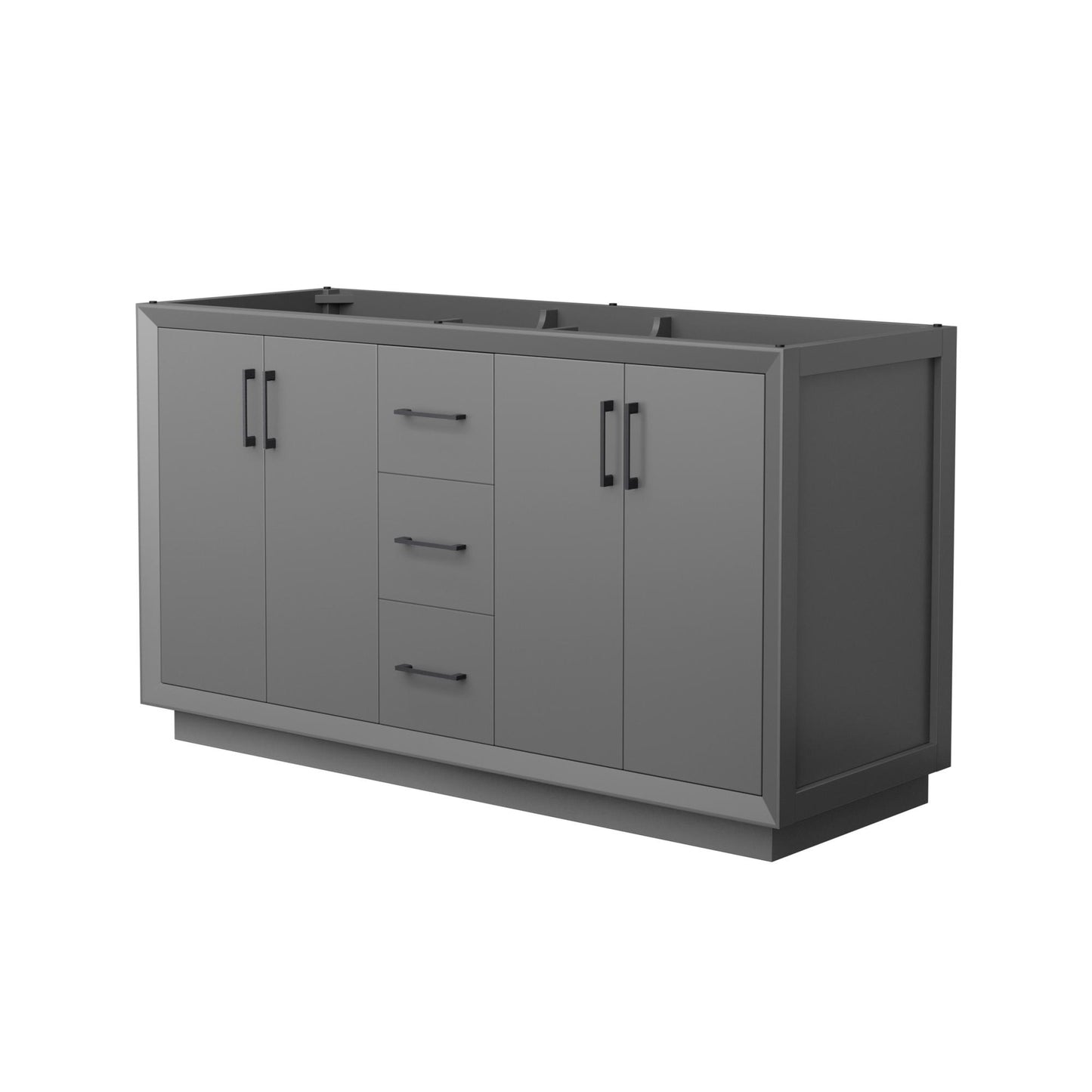 Strada Double Bathroom Vanity - 59.25W x 34.25H x 21.75D
