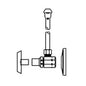 Standard Loose Key Lavatory Supply Kit, Polished Chrome