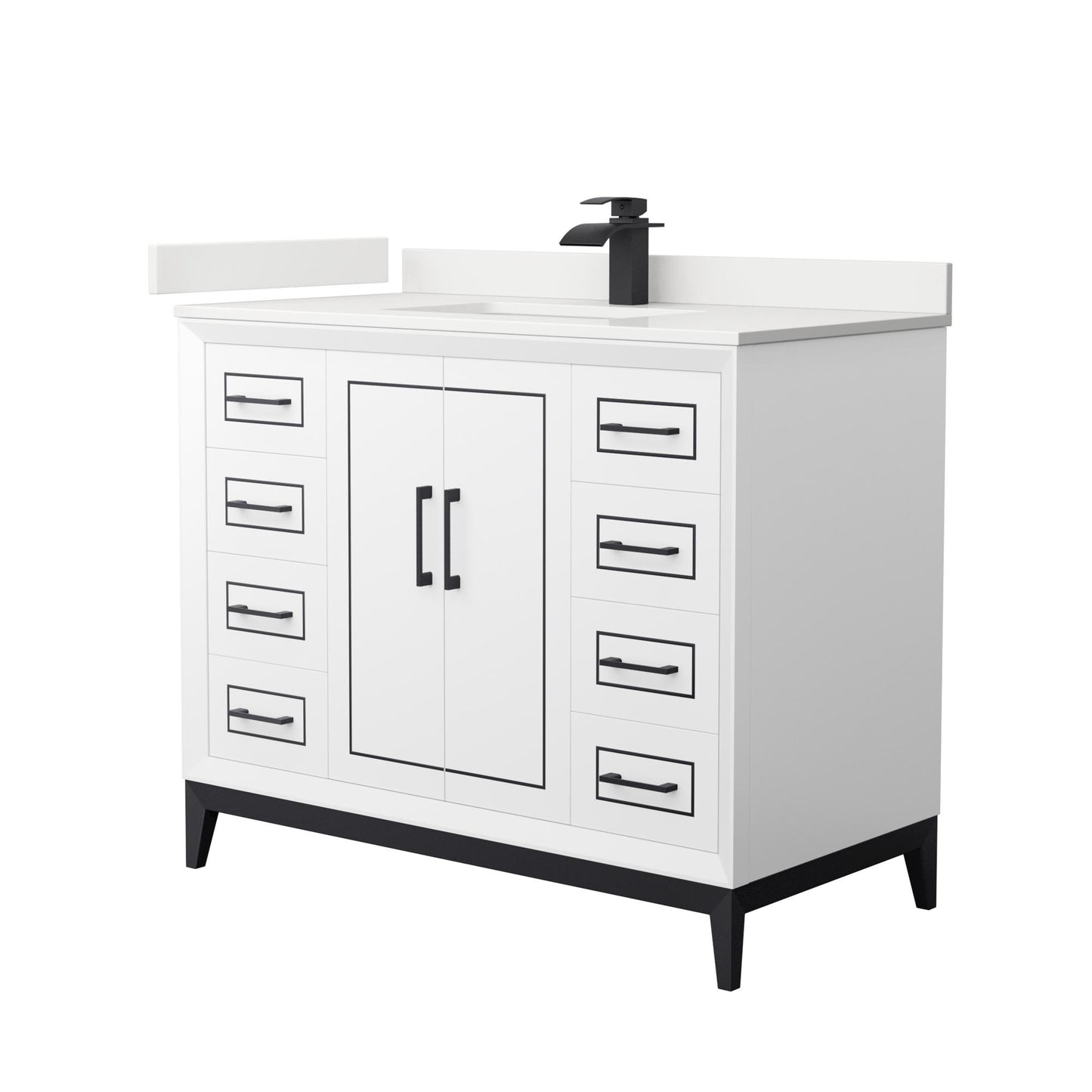 Marlena Single Bathroom Vanity - 42W x 35.25H x 22D