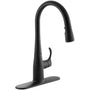 Simplice 1.5 GPM Single Hole Pull Down Kitchen Faucet - Includes Escutcheon