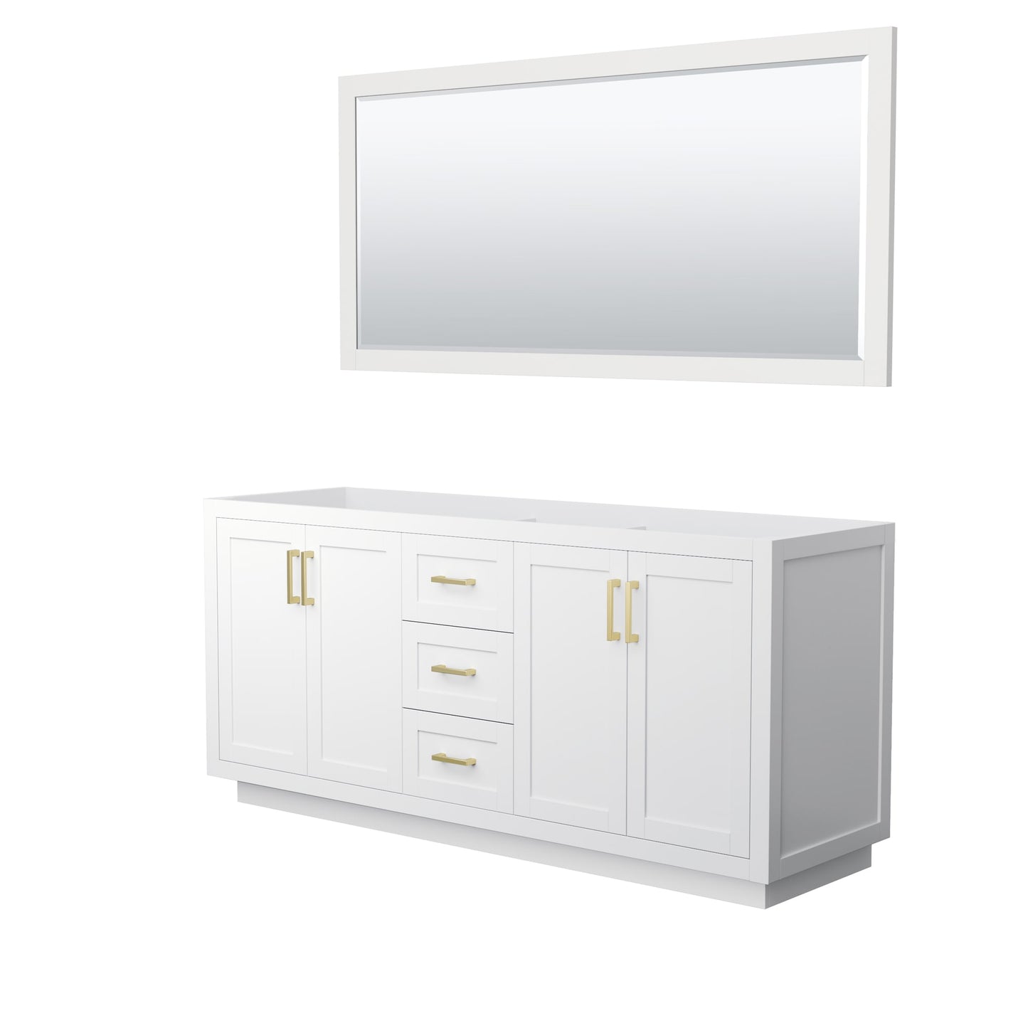 Miranda Double Bathroom Vanity - 71W x 33H x 21.75D