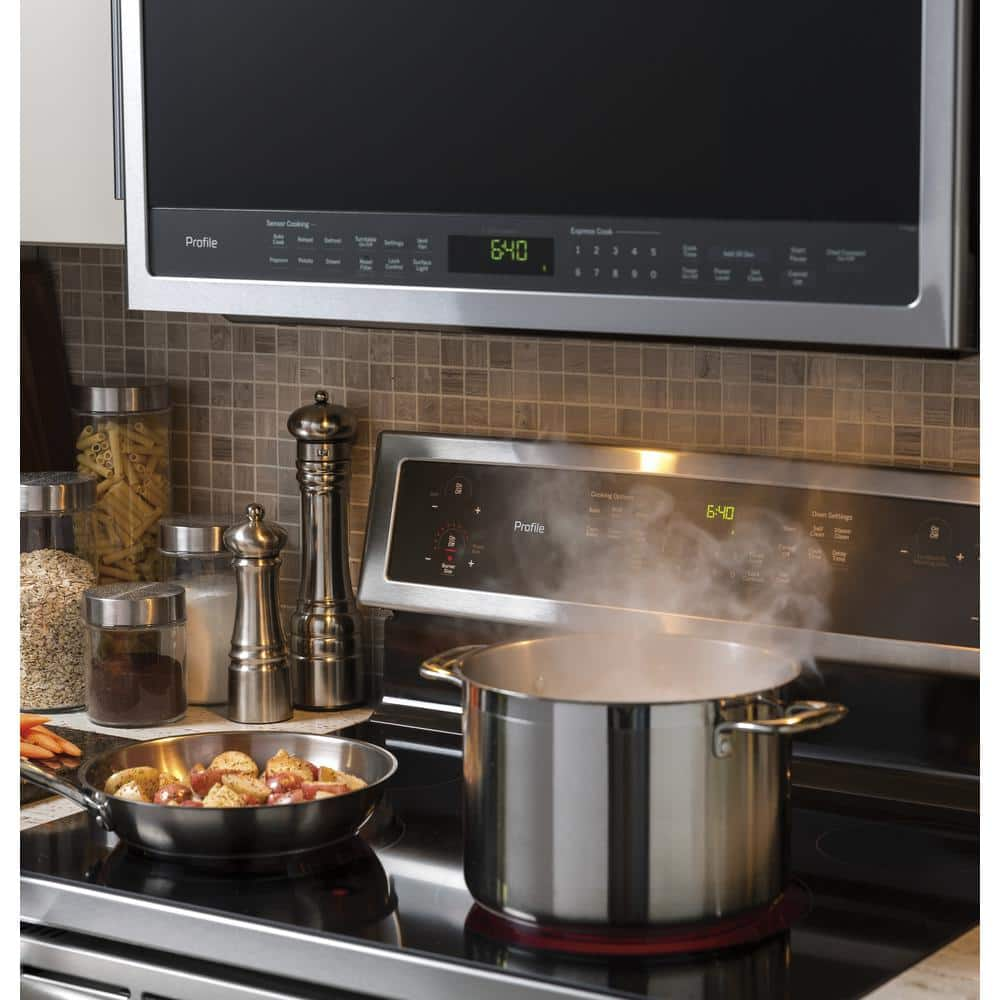 Profile 2.1 cu. ft. Over the Range Microwave in Stainless Steel with Sensor Cooking