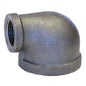 90 deg Elbow, 2 x 3/4 in, FNPT, 150 lb, Malleable Iron, Black