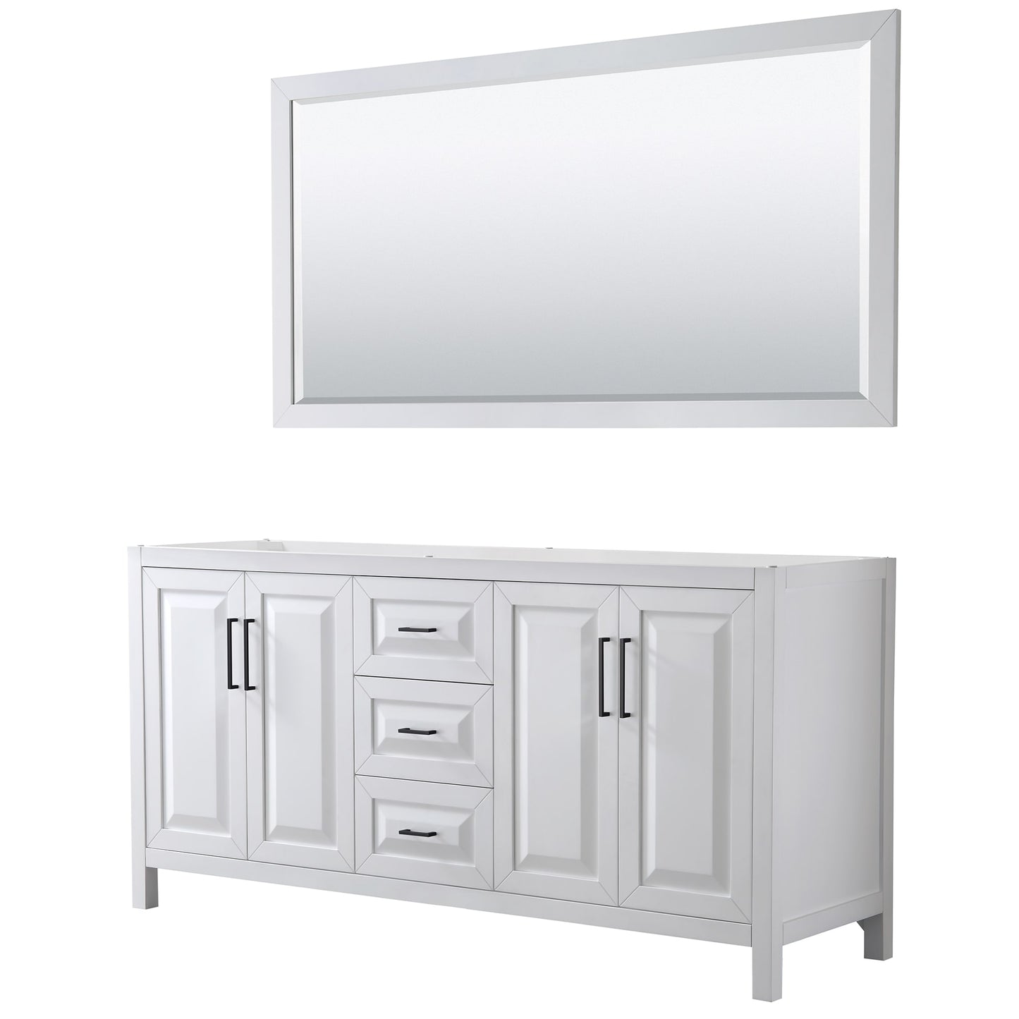 Daria Double Bathroom Vanity - 71W x 35H x 21.5D