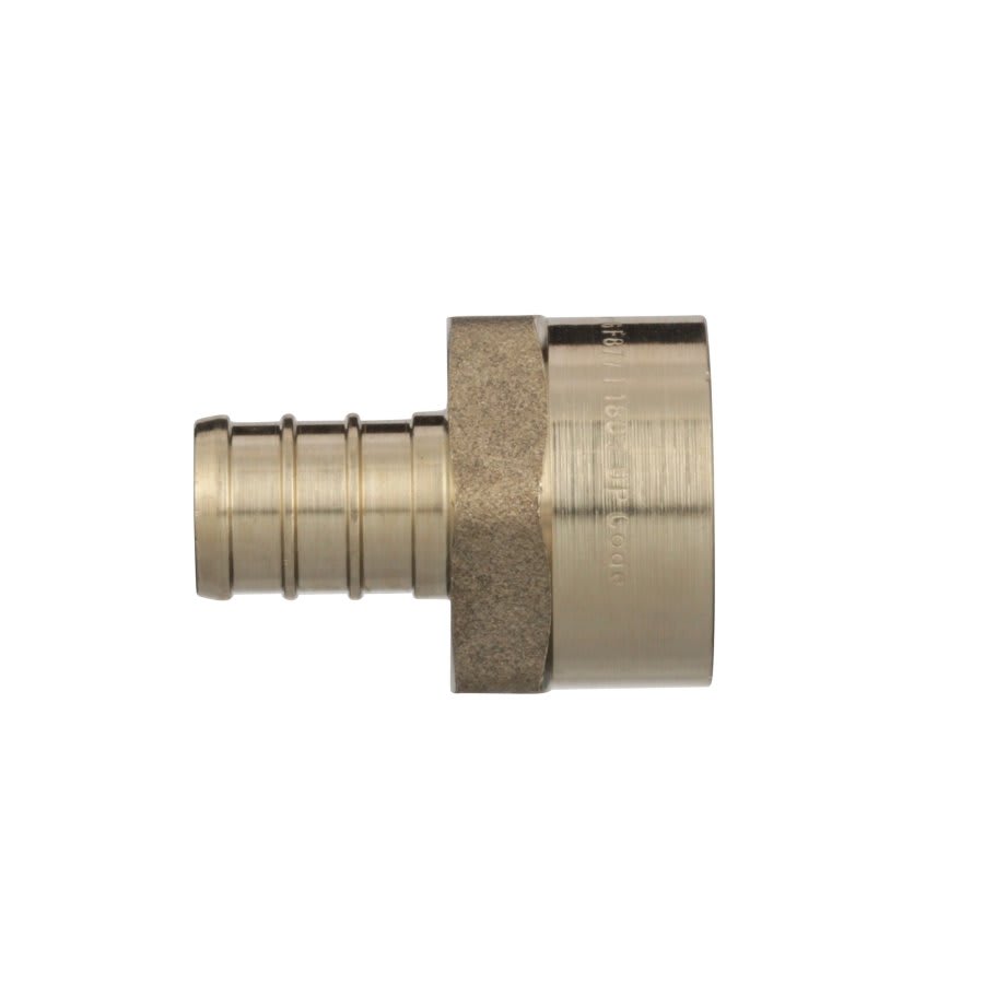 Female Adapter, 1/2 in, Crimp PEX x FNPT, Brass