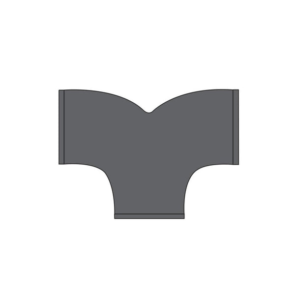 Double 1/4 Bend, 4 in, No Hub, Cast Iron