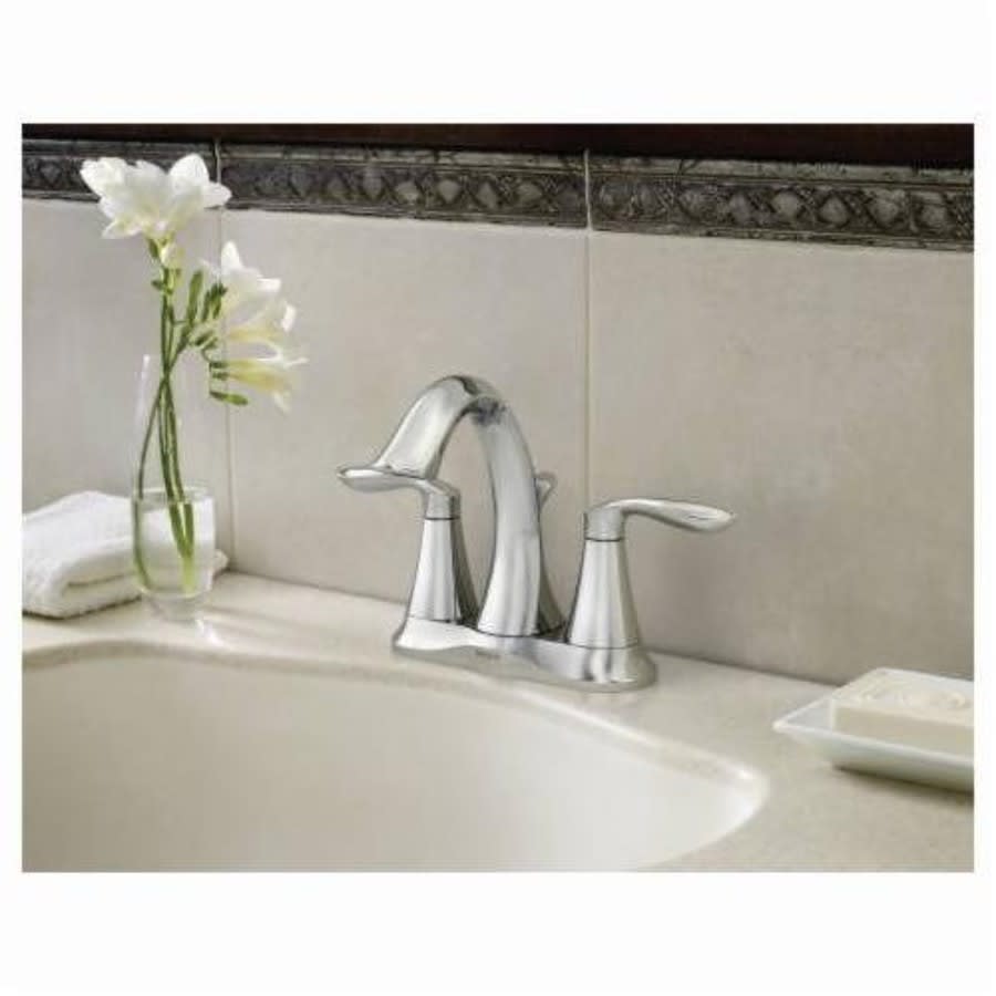 Eva™ Centerset Lavatory Faucet, ADA, 2 Handle, 2-Hole, 1.2 gpm, Polished Chrome