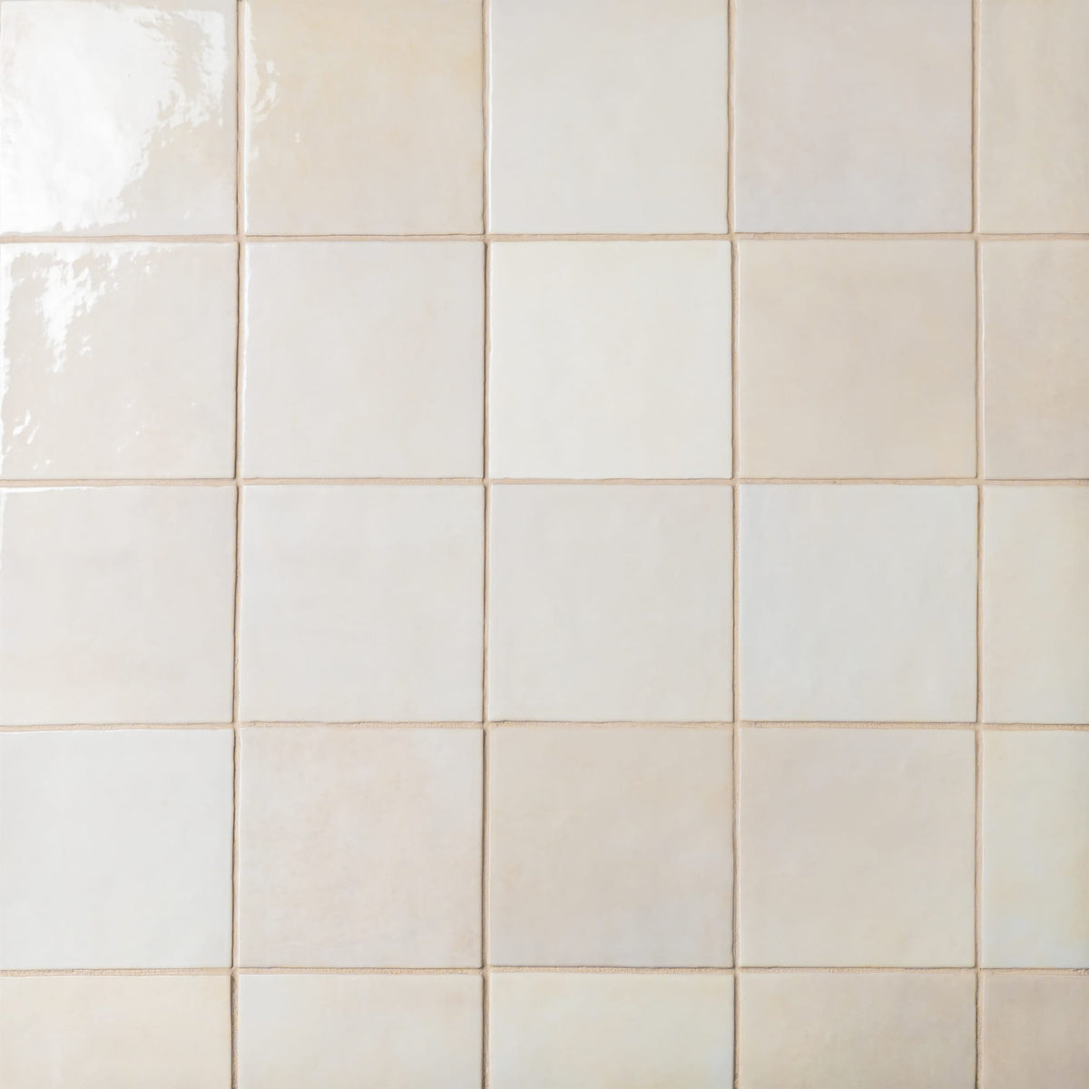 Cloé 5" x 5" Glossy Ceramic Tile in Loire