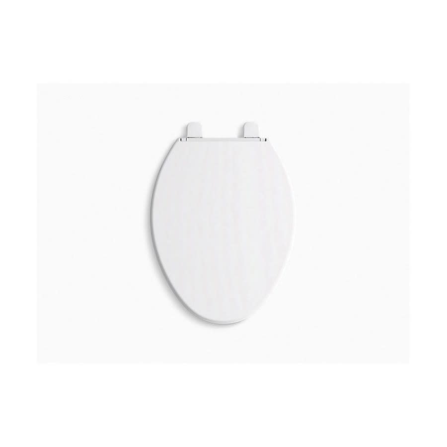 Brevia™ Toilet Seat, Elongated Bowl, Closed Front, With Cover, Plastic, White