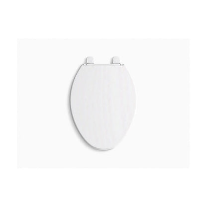 Brevia™ Toilet Seat, Elongated Bowl, Closed Front, With Cover, Plastic, White