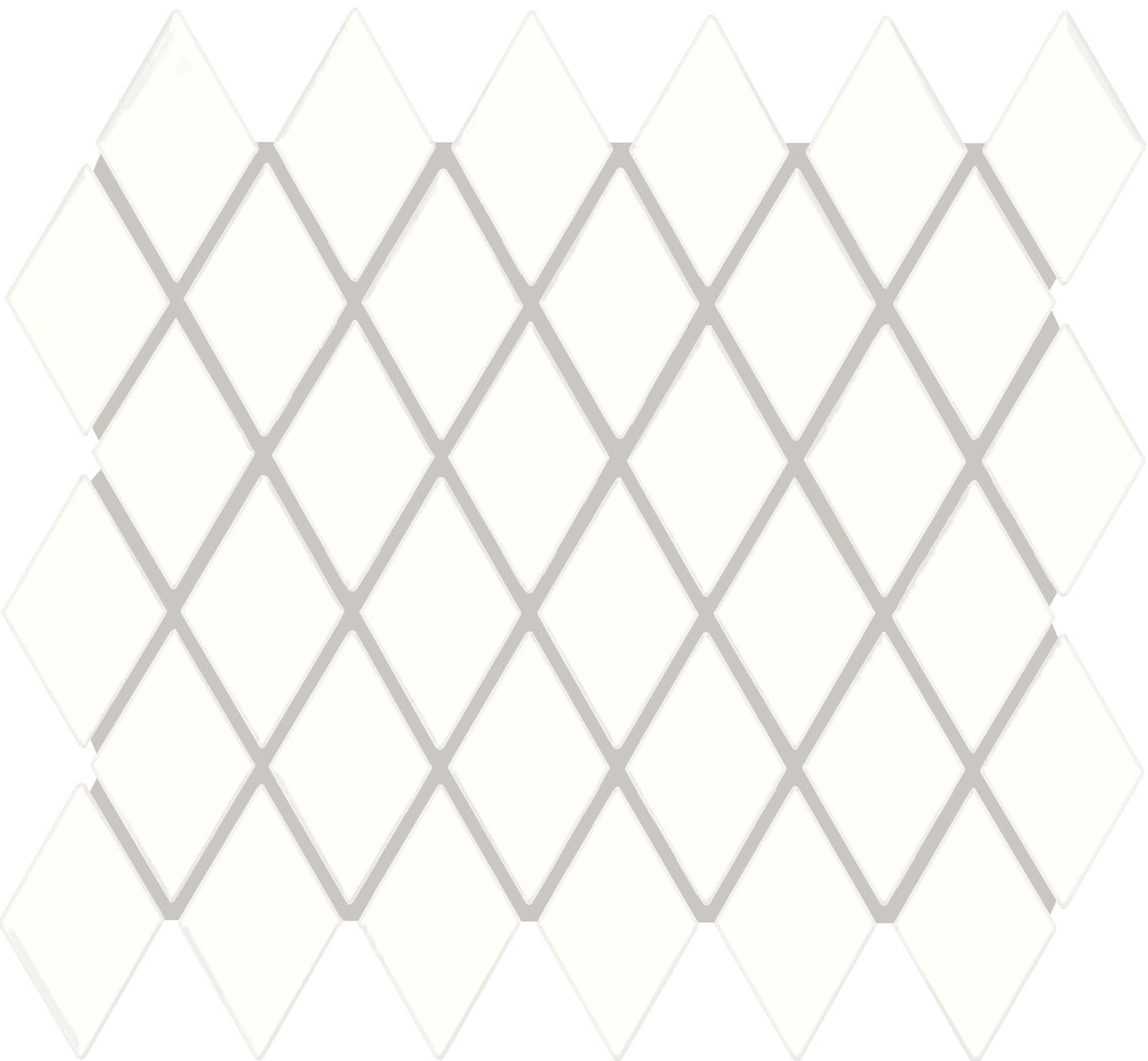 Unglazed Mosaics Ice White Hexagon 1X1 Matte