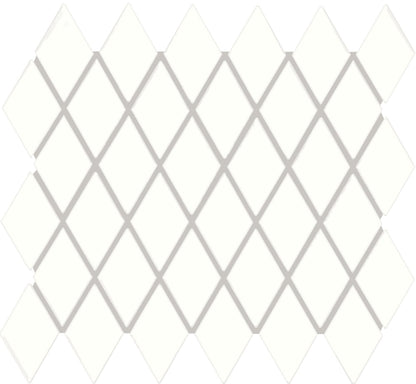 Unglazed Mosaics Ice White Hexagon 1X1 Matte