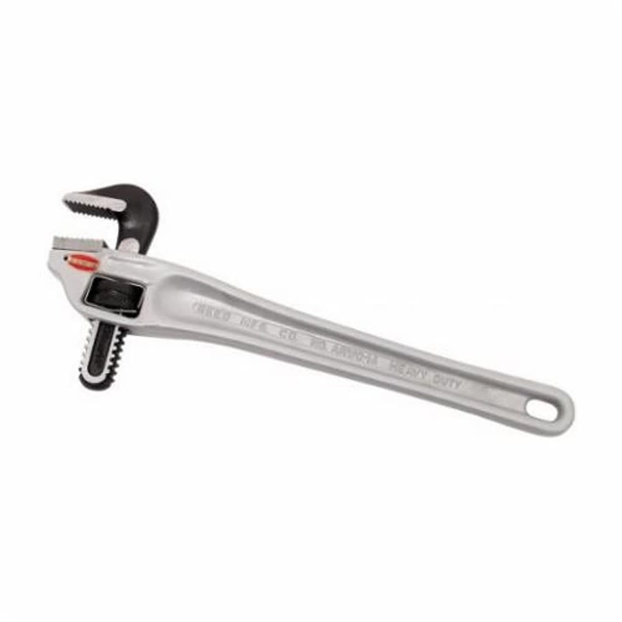 Pipe Wrench, 2-1/2 in, 18 in OAL, Titanium Aluminum Alloy Handle