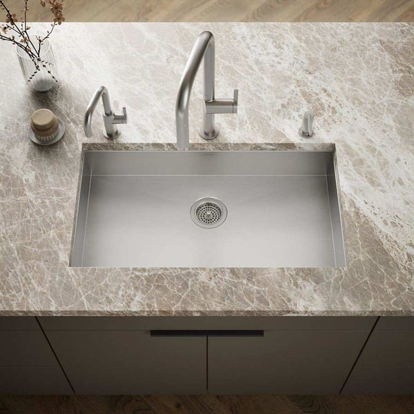 Vault Stainless Steel 32" Undermount Single Bowl Kitchen Sink