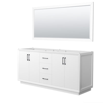 Strada Double Bathroom Vanity - 71W x 34.25H x 21.75D