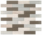 SimplyStick Mosaix Chenille white and glass Blend Brick 1 1/4X4 Mix