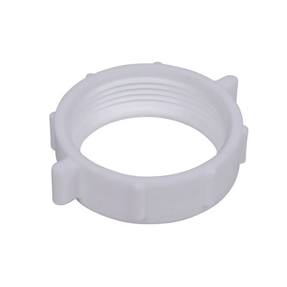 Tubular Slip Joint Nut, 1-1/2 in, Poly, White