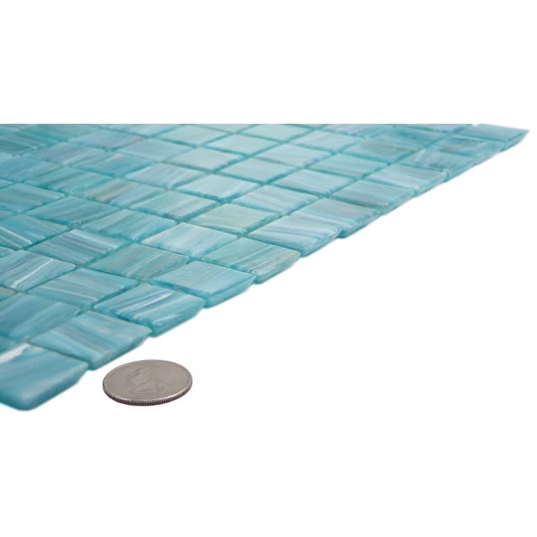 SWIRL TEAL GL MO 1X1/12X12
