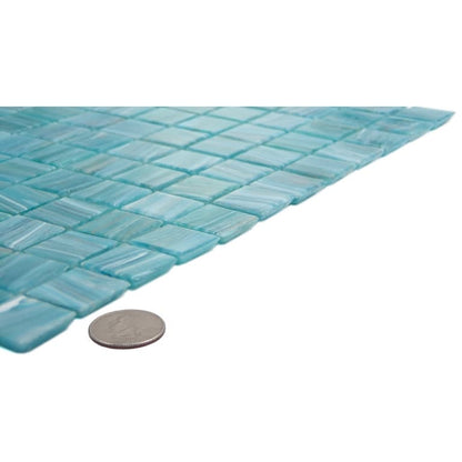 SWIRL TEAL GL MO 1X1/12X12