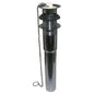 8 22 Ga. 2-Piece Po Plug, Polished Chrome