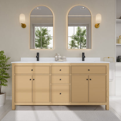 Pendry Double Bathroom Vanity - 72W x 35H x 22D