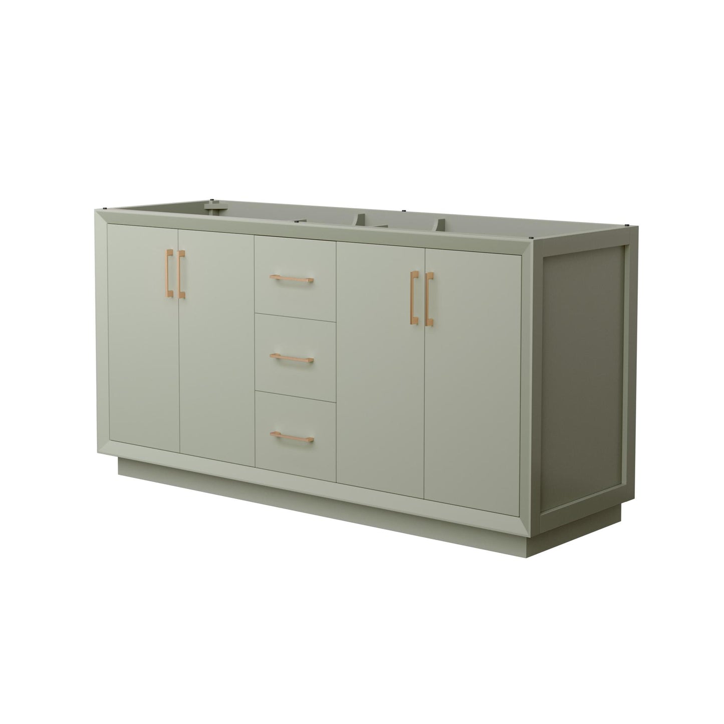 Strada Double Bathroom Vanity - 65.25W x 34.25H x 21.75D