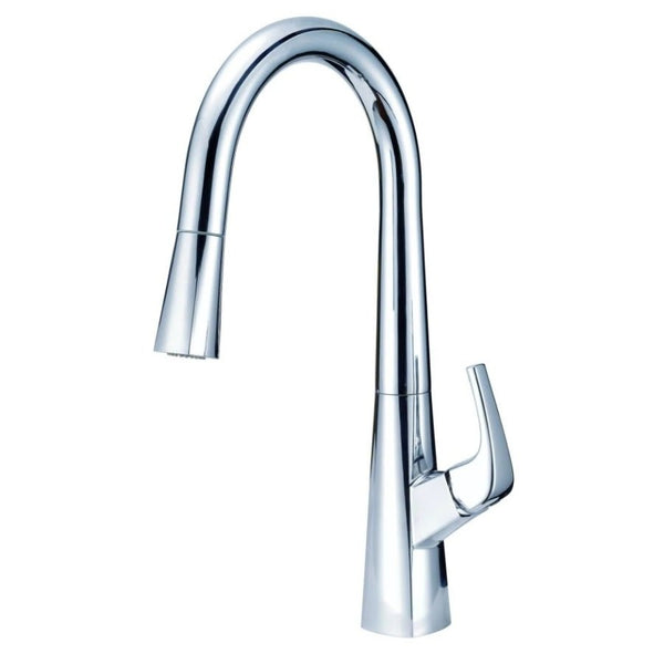 Vaughn® Kitchen Faucet, Deck Mount, ADA, 1 Lever Handle, 1-Hole, Polished Chrome