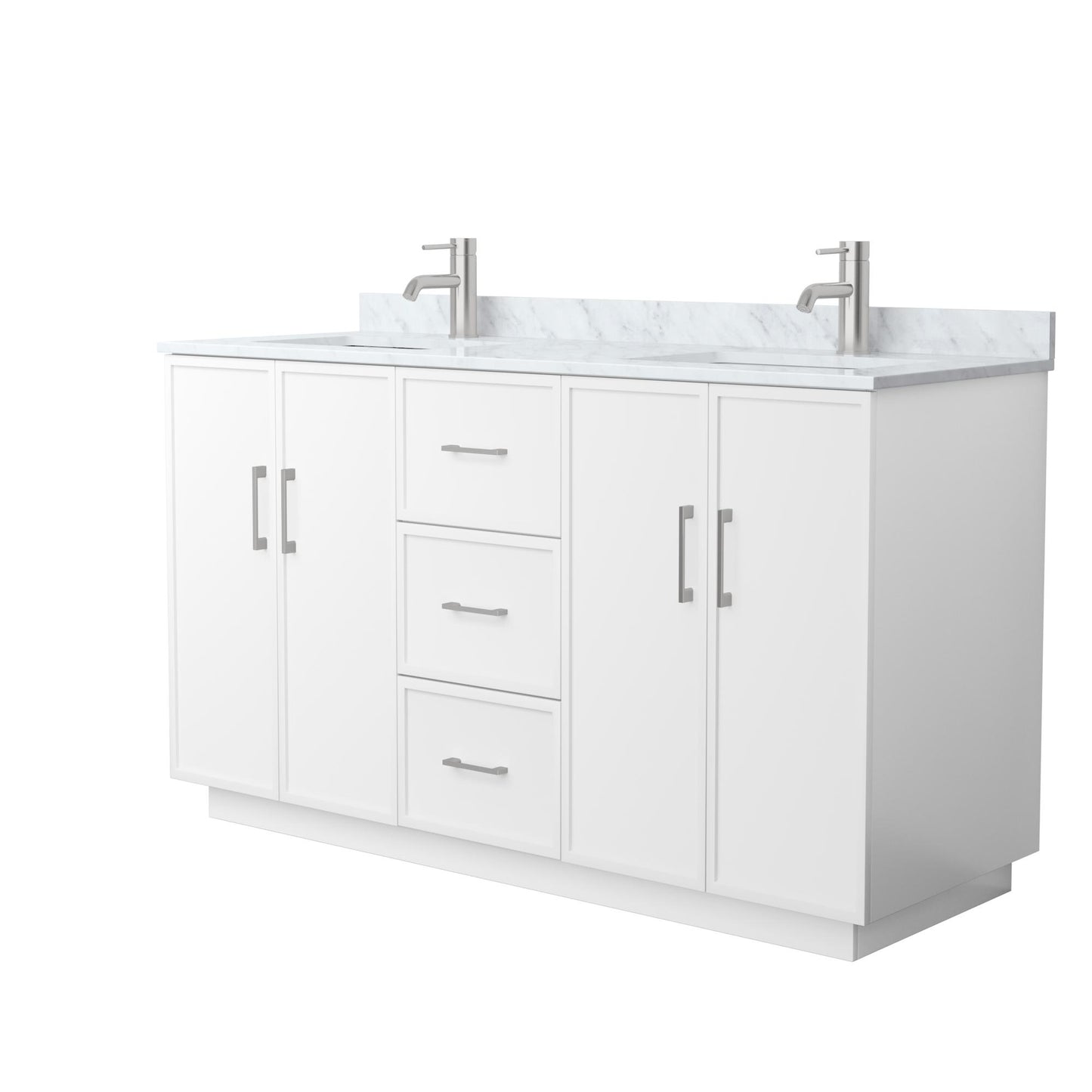 Elan Double Bathroom Vanity with Toe Kick - 60W x 35H x 22D