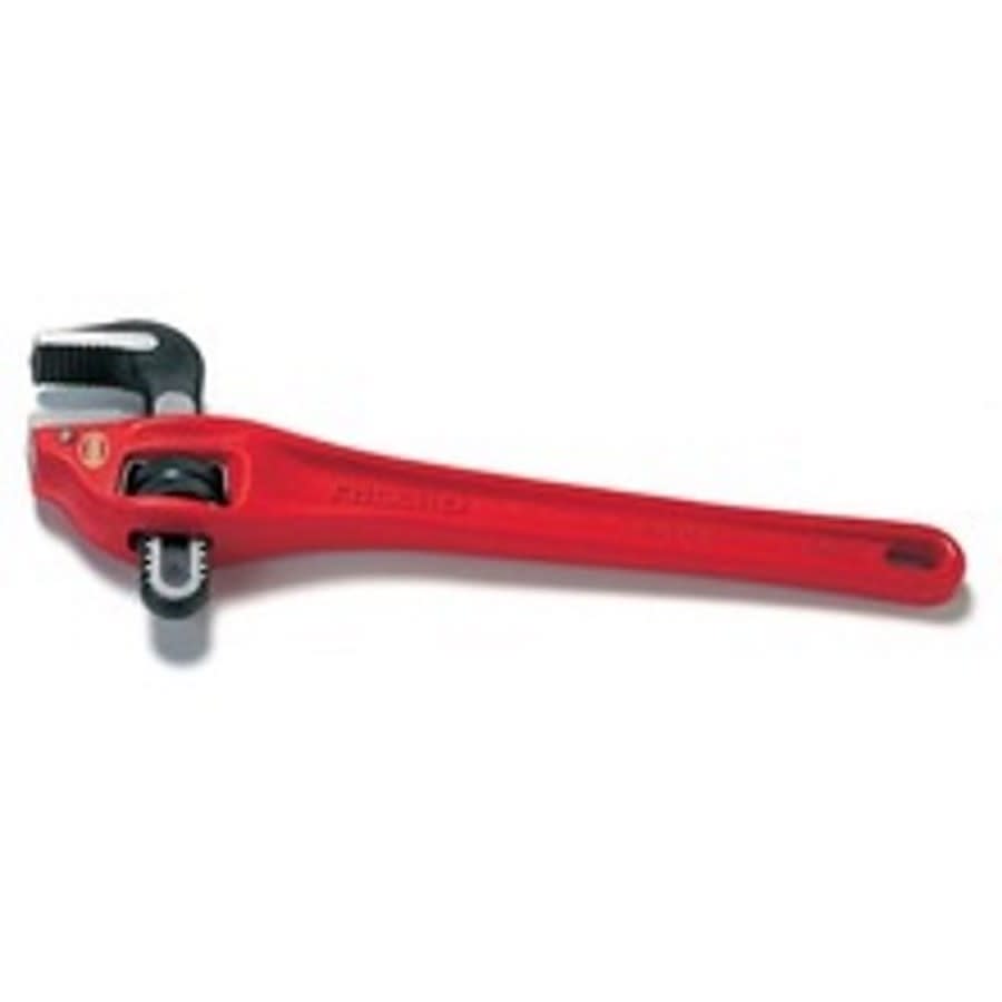 14 Series Offset Pipe Wrench, 2 in, 14 in OAL, Hook Jaw, Cast Iron Handle, Standard Adjustment, Red
