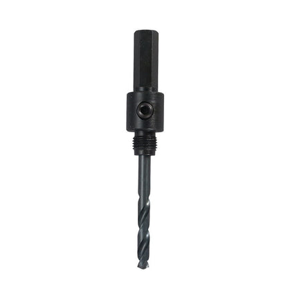 Standard Hole Saw Arbor, 1/2 in, 1/4 in, Pilot Drill, Steel