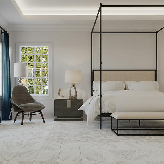Perpetuo Timeless White Square 12X12 Matte