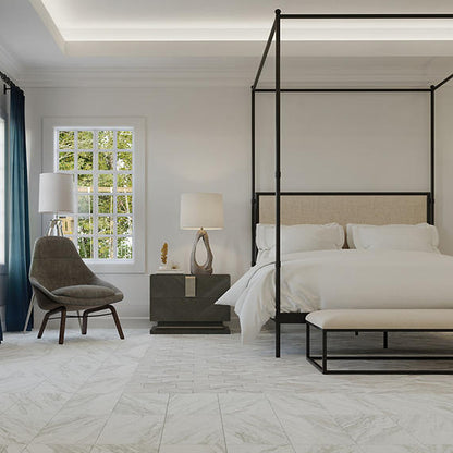 Perpetuo Timeless White Rectangle 12X24 Matte