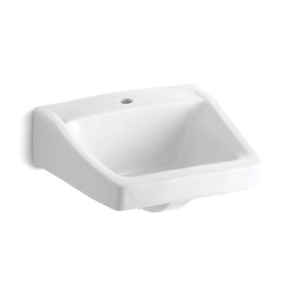 Chesapeake™ Wall Mount Lavatory Sink, ADA, 19-1/4 x 17-1/4 x 8-1/8 in, Vitreous China, White