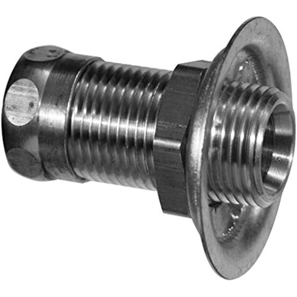 Close Nipple, 1/2 in, Male, Stainless Steel