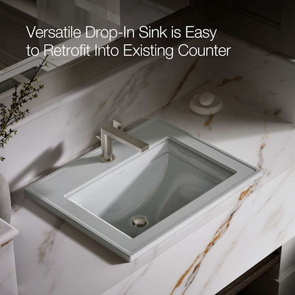 Memoirs Stately 17" Drop In Bathroom Sink with 1 Hole Drilled and Overflow