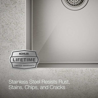 Strive 32" Double Basin Undermount 16-Gauge Stainless Steel Kitchen Sink with SilentShield